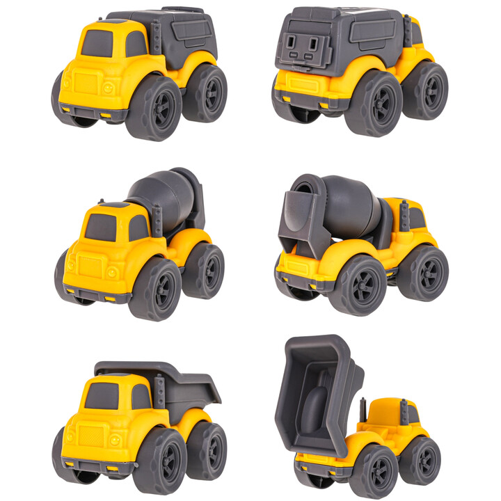 WOOPIE Tow Truck 4-in-1 Set Construction Vehicles