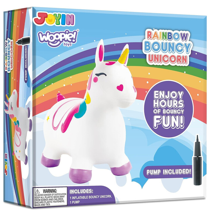 WOOPIE Rubber Jumper for Jumping Unicorn White + Pump