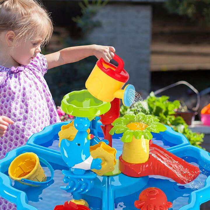 WOOPIE Water Table 2 in 1 Sandbox with Chair Aquapark with Dolphin
