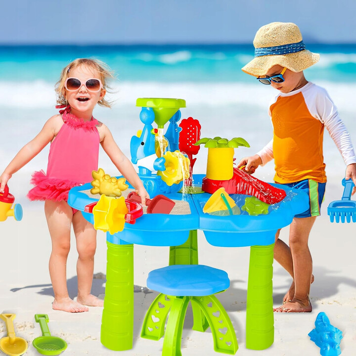 WOOPIE Water Table 2 in 1 Sandbox with Chair Aquapark with Dolphin