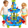 WOOPIE Water Table 2 in 1 Sandbox Fountain XXL Aquapark with Dolphin