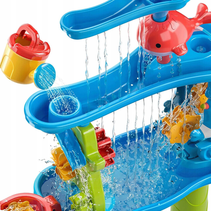 WOOPIE Huge Aquapark Water Table 6 in 1 Sandbox Waterfall Water Track 6-level Modular
