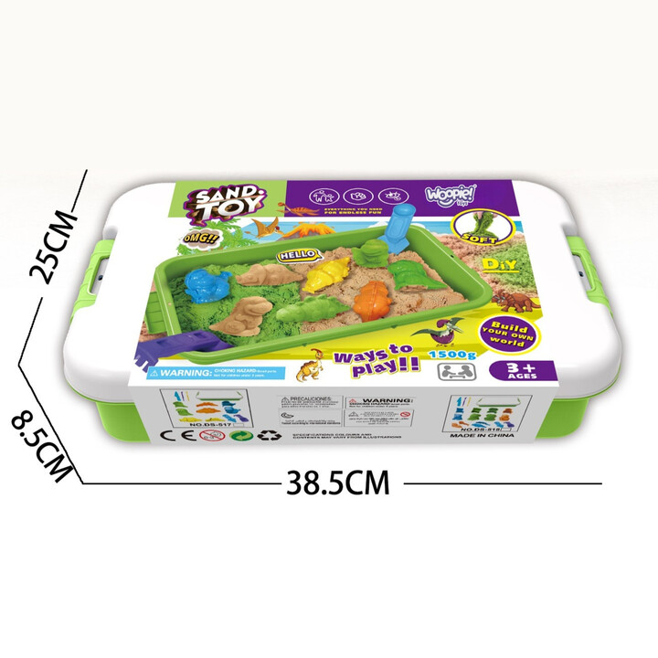 5 kg Zestaw XXL Dinozaury Stolik z Foremkami