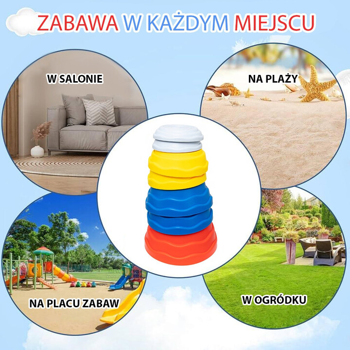 WOOPIE Balance Stones Sensory Balance Training 5 pcs