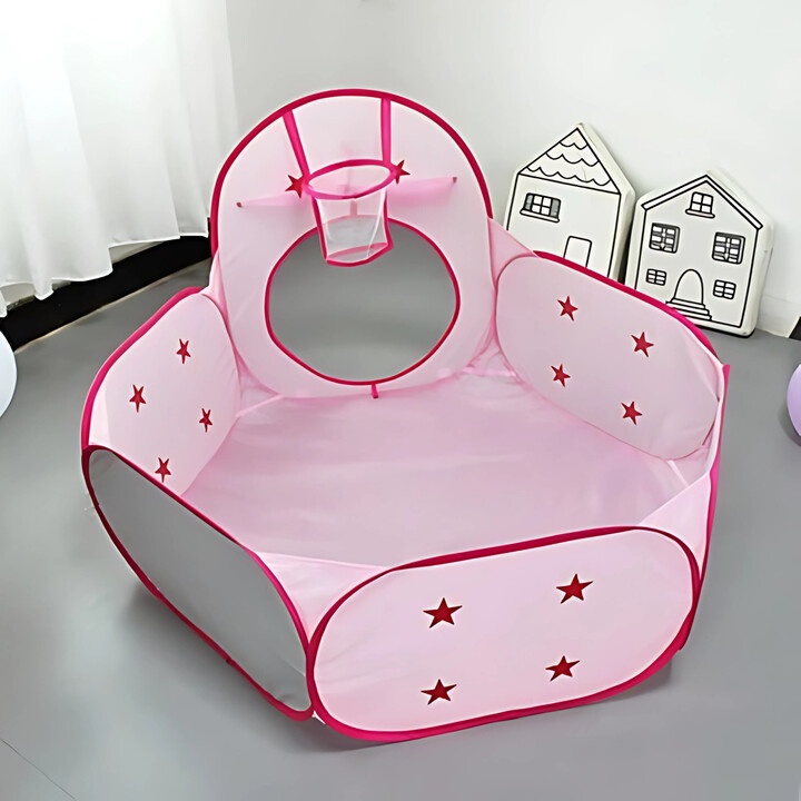 WOOPIE 3-in-1 Tent Princess Palace XXL House Tunnel Dry Pool