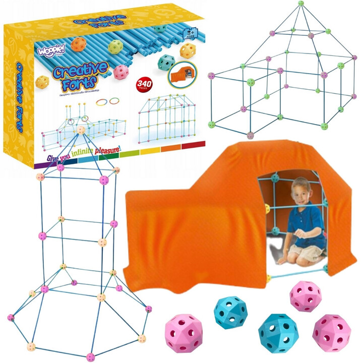 WOOPIE Construction Set XXL Tent Base Tube Straws 340 pcs.