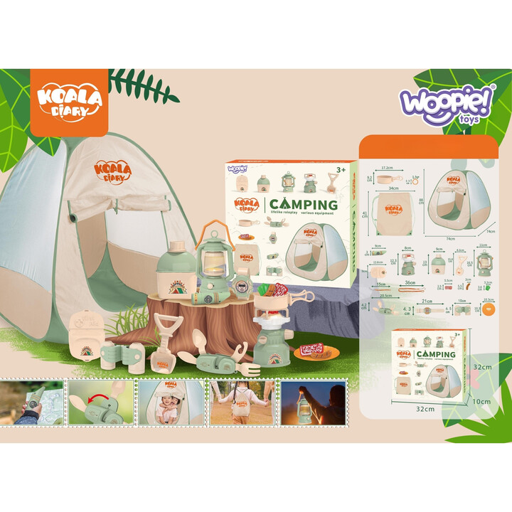 WOOPIE Discovery Little Explorer's Set XXL Camping Tent for Bivouac 15 pcs.