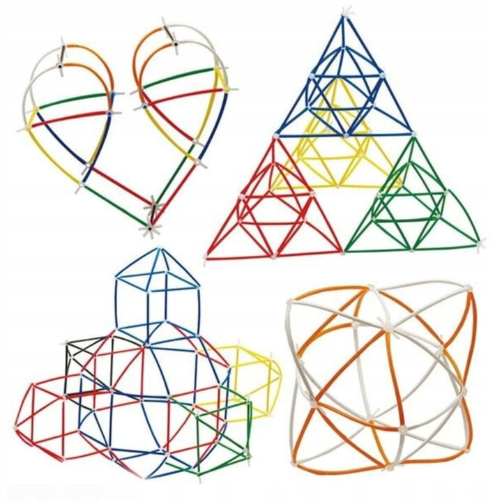 WOOPIE Building Blocks Colorful Straws 800 pcs.