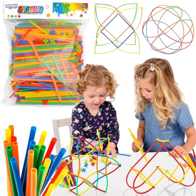 WOOPIE Building Blocks Colorful Straws 500 pcs.