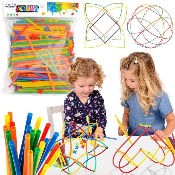 WOOPIE Building Blocks Colorful Straws 500 pcs.