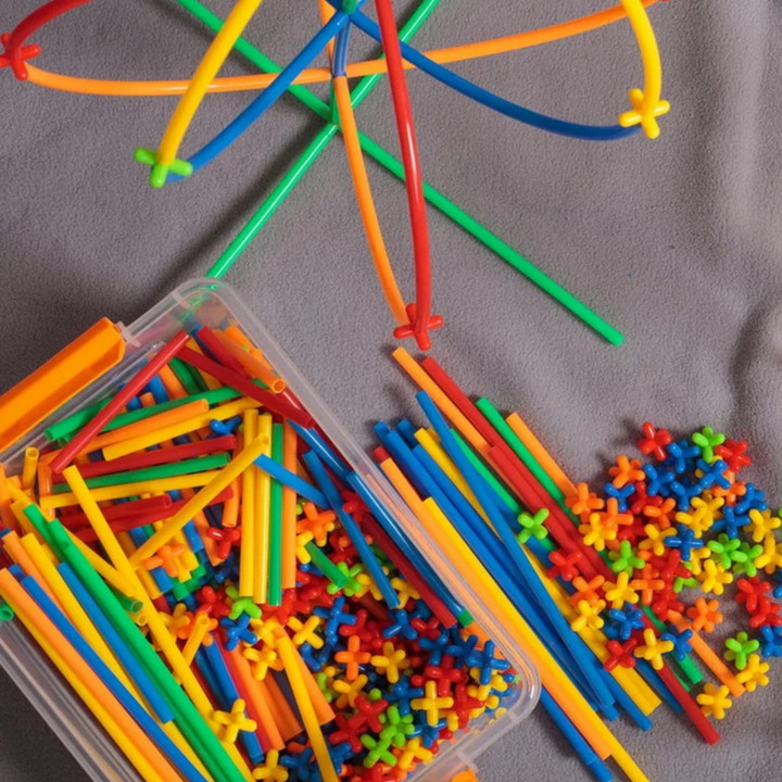 WOOPIE Building Blocks Colorful Straws 500 pcs.
