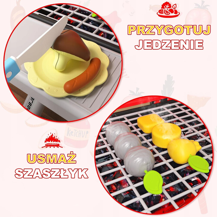 WOOPIE Grill Barbecue Garden Kitchen Interactive Pair LED Set XL 41 pcs.