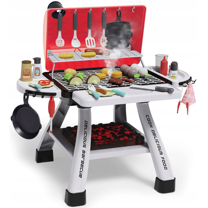WOOPIE Grill Barbecue Zestaw 41 el. Efekty Świetle Para Wodna