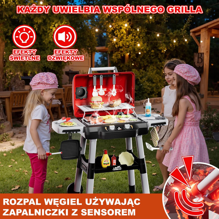 WOOPIE Grill Barbecue Garden Kitchen Interactive LED Set XL 31 pcs.