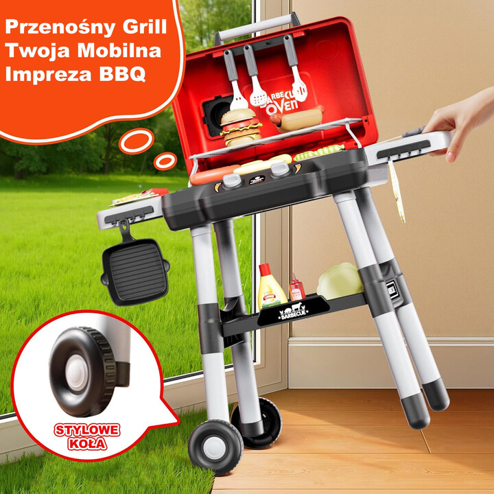 WOOPIE Grill Barbecue Garden Kitchen Interactive LED Set XL 31 pcs.