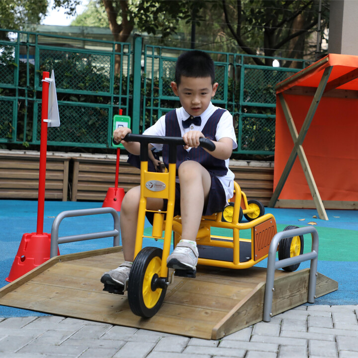 CLASSIC WORLD EDU Wooden Ramp Bridge Access Road Bike Track
