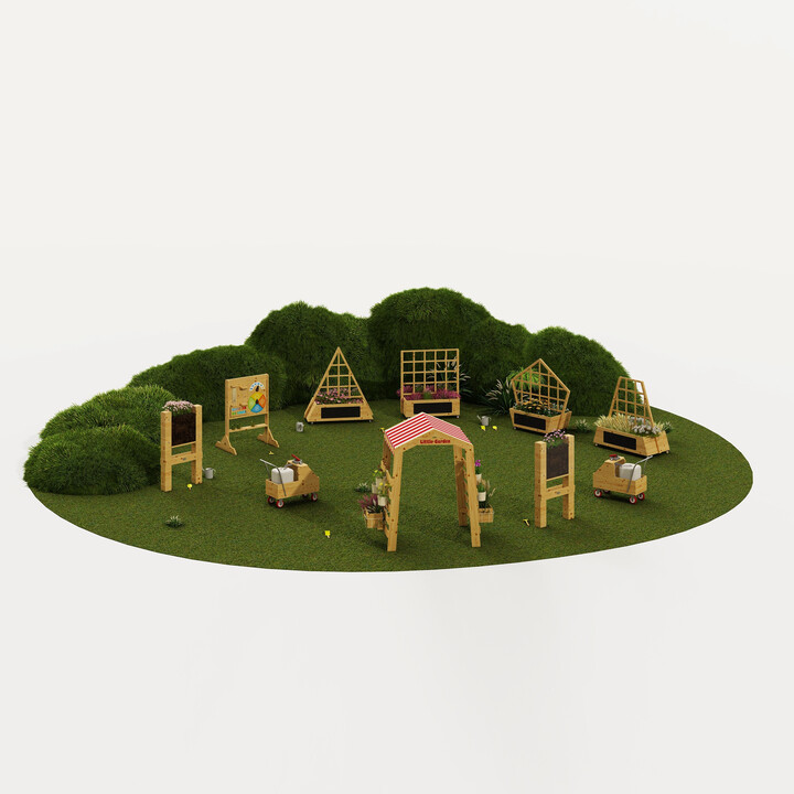 CLASSIC WORLD EDU Wooden Garden Gate Pergola Flower Stand