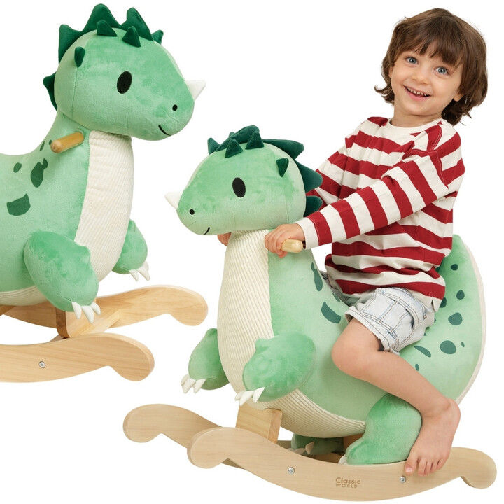CLASSIC WORLD Dinozaur Na Biegunach Zielony Bujany