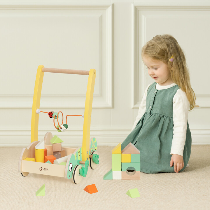 CLASSIC WORLD Wooden Chameleon Walker with Blocks