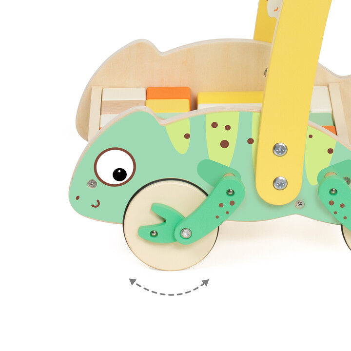 CLASSIC WORLD Wooden Chameleon Walker with Blocks