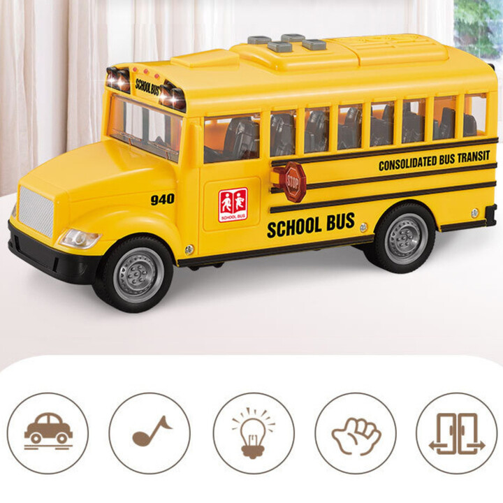 Woopie Autobus Szkolny Interaktywny Elektryczny 1:20