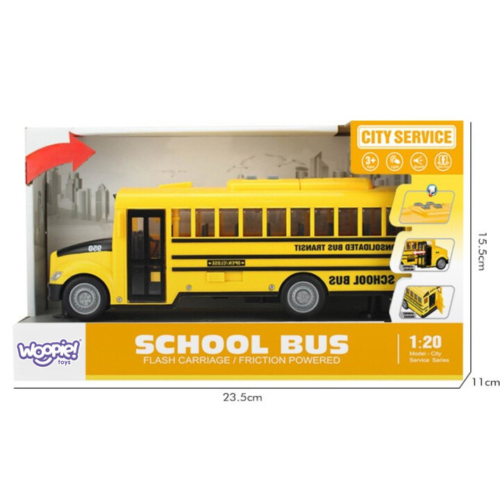 Woopie Autobus Szkolny Interaktywny Elektryczny 1:20