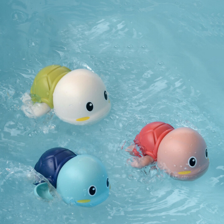 Woopie Turtle Swimming Wind-Up Bath Toy Pink