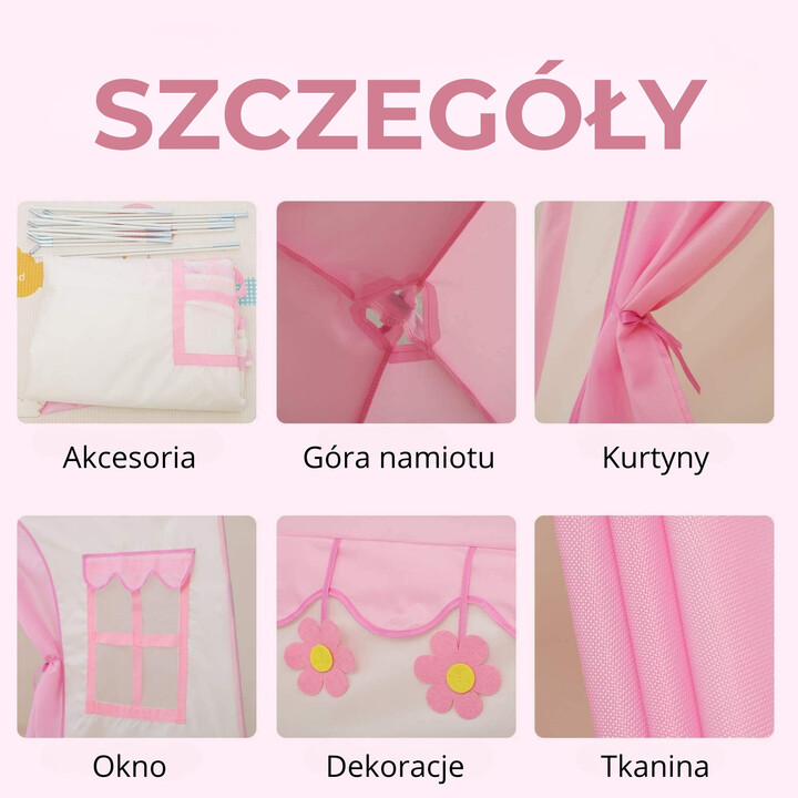 Wooopie Namiot Domek do Domu i Ogrodu XXL z Podłogą