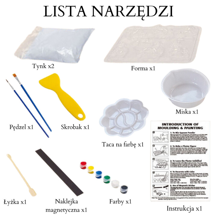 Woopie Stwórz Swoje Figurki Jednorożce Zestaw do Tworzenia i Malowania DIY