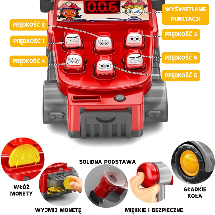 WOOPIE Hammer Strike Skill Game Fire Department with Accessories