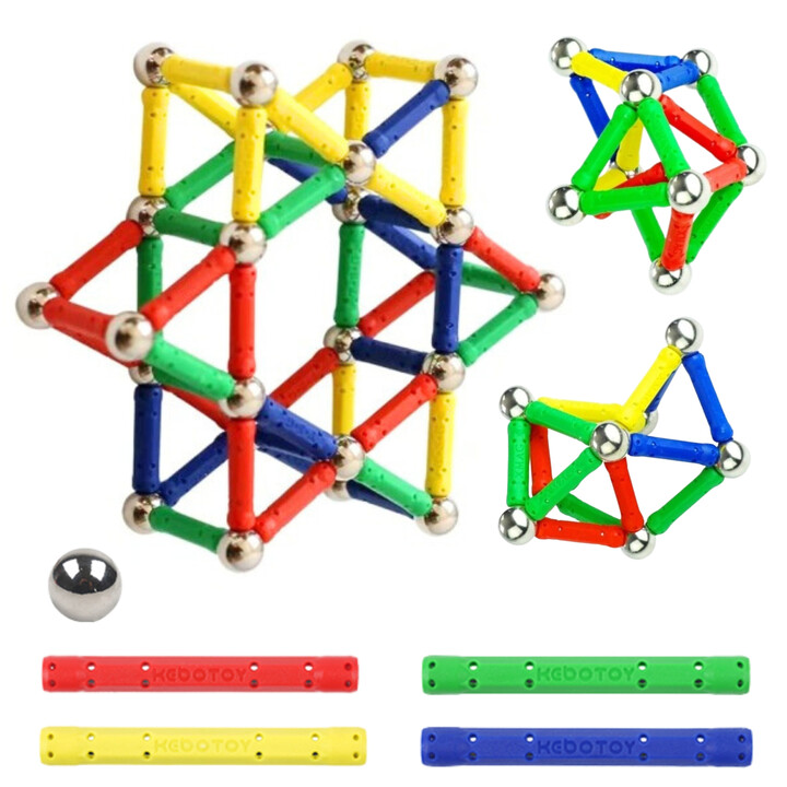 WOOPIE Magnetic Construction Blocks 3D 58 pcs.