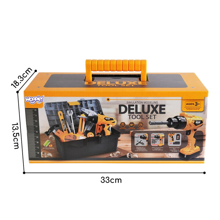 WOOPIE Little Handyman's Tool Set with Screwdriver in Case 39 pcs.