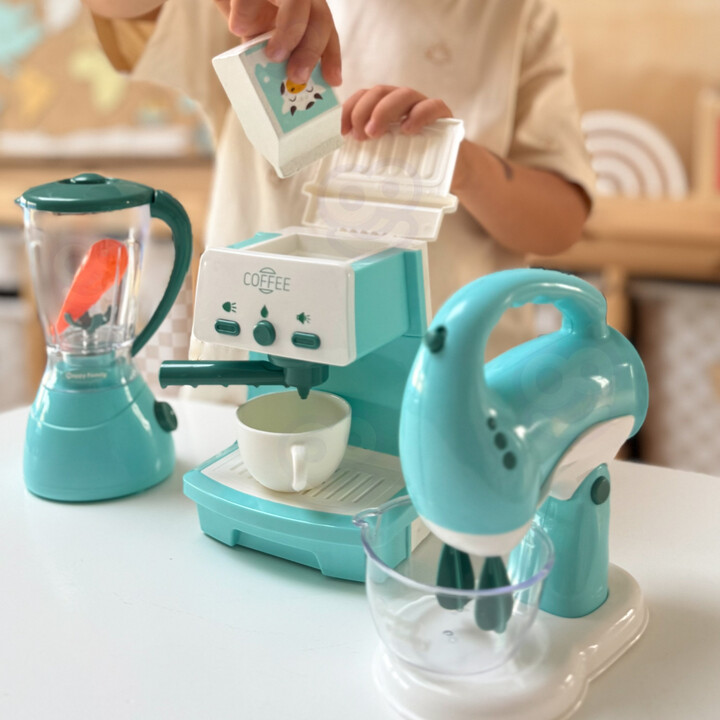 WOOPIE 3-in-1 Household Appliances Set: Coffee Maker, Mixer, Blender, Sound and Light Effects