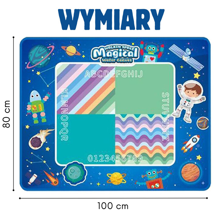 WOOPIE Water Painting Mat XXL 100x80cm Cosmos Blue