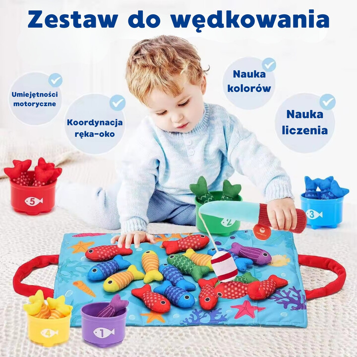 WOOPIE Little Fisherman's Set Learning Counting 22 Pieces