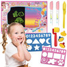 WOOPIE Water Painting Mat 2 in 1 XXL 100x70cm Glows in the Dark