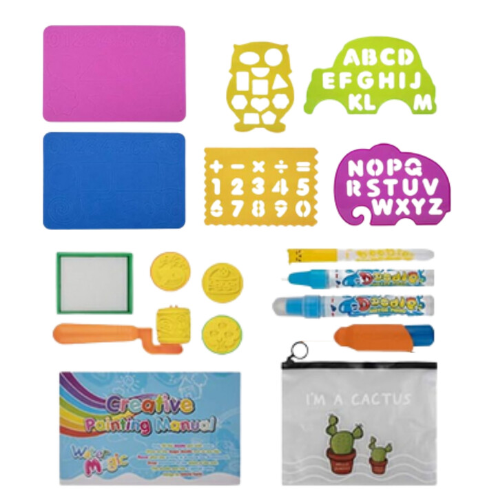 WOOPIE 2-in-1 Water Painting Mat XXL Double-Sided Animals