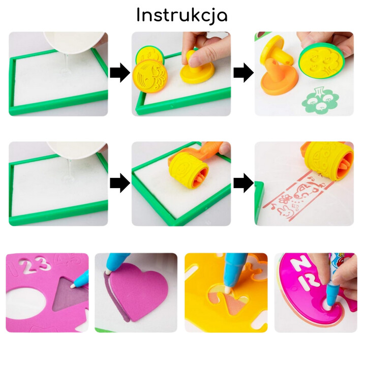 WOOPIE 2-in-1 Water Painting Mat XXL Double-Sided Animals