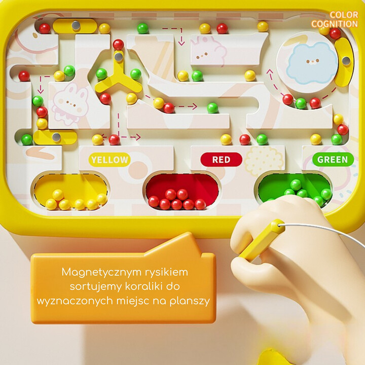 WOOPIE Montessori Magnetic Board Crab Maze Orange