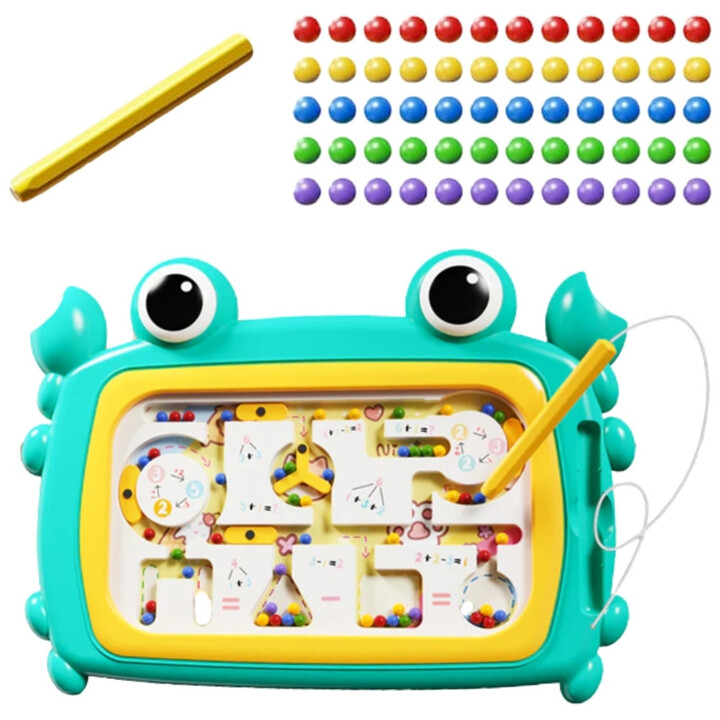 WOOPIE Montessori Magnetic Board Maze Crab Turquoise