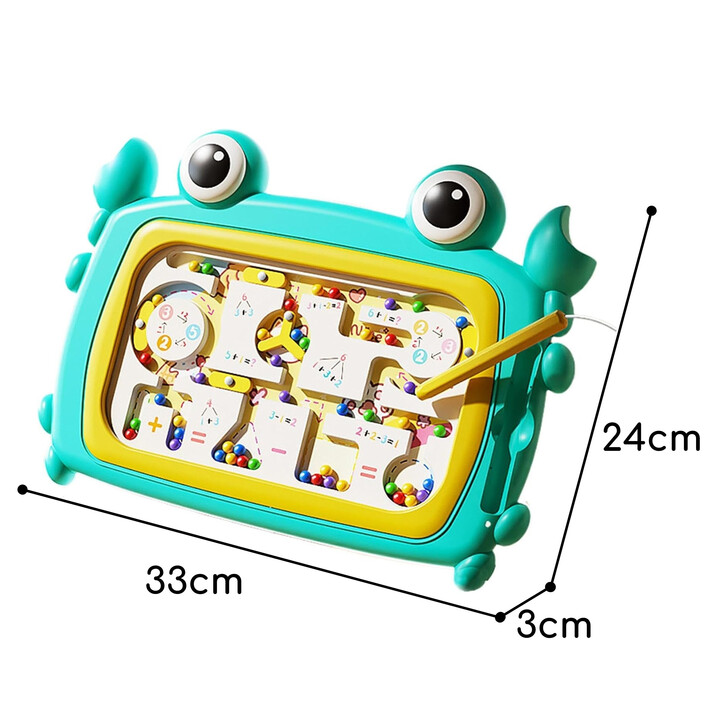 WOOPIE Montessori Magnetic Board Maze Crab Turquoise