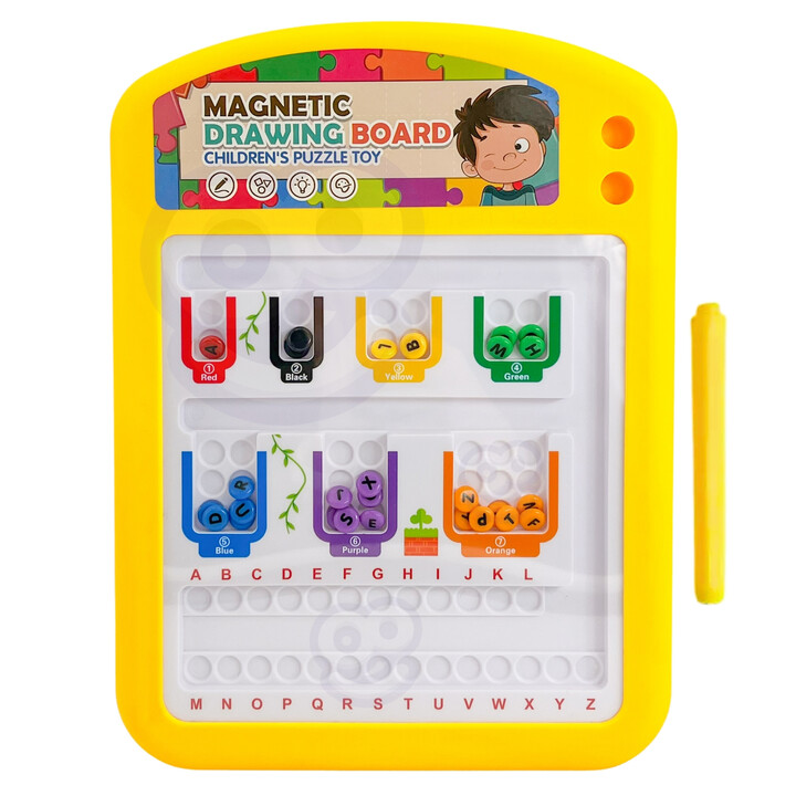 MAGNETIC BOARD EDUCATIONAL PUZZLE SORTER LEARNING THE ALPHABET 3+ WOOPIE