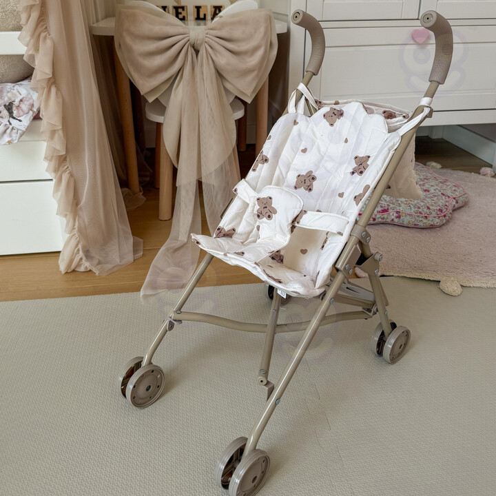 WOOPIE ROYAL Vintage Teddy Bear Doll Stroller