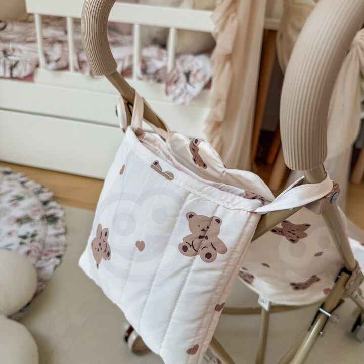 WOOPIE ROYAL Vintage Teddy Bear Doll Stroller