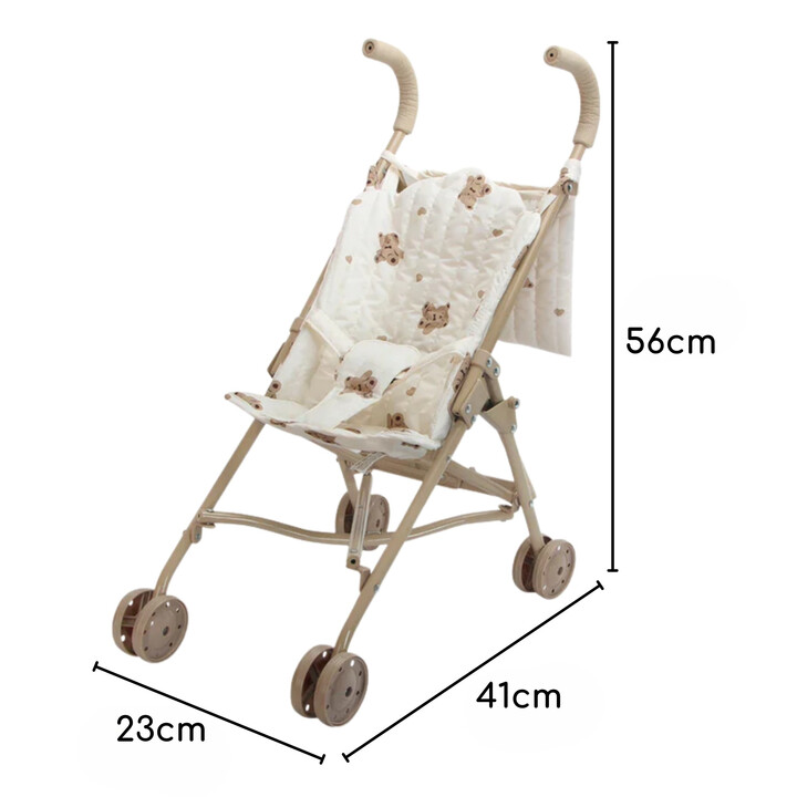 WOOPIE ROYAL Vintage Teddy Bear Doll Stroller