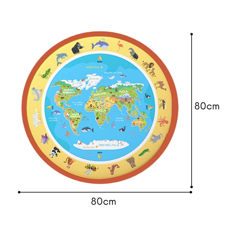 WOOPIE Magic Water Painting Mat Round ZOO 23 pcs.