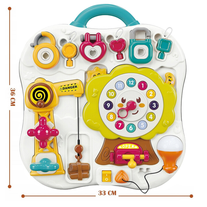 WOOPIE Montessori Manipulative Sensory Interactive Board for Toddlers