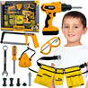 WOOPIE Little Handyman Tool Set Goggles Screwdriver Tool Belt 16 pcs.