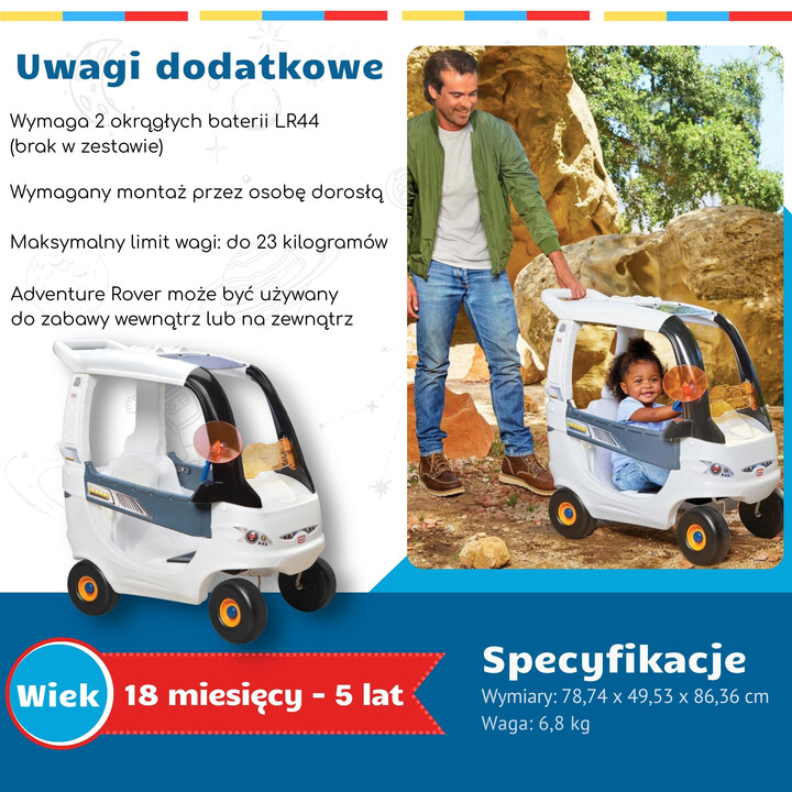 LITTLE TIKES Cozy Coupe Ride-On - Space Rover