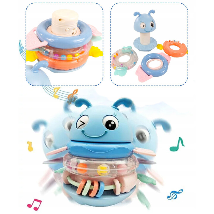 WOOPIE Baby Wanka Stand Up Sensory Toy 2 in 1 Rattle Teether